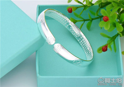 【世禧首飾30克正品足銀999.9手鐲雙魚戲蓮花心經(jīng)純銀開口手環(huán)廠家批發(fā)SZJN269-30】深圳市龍崗區(qū)世禧首飾批發(fā)行 - 產(chǎn)品庫